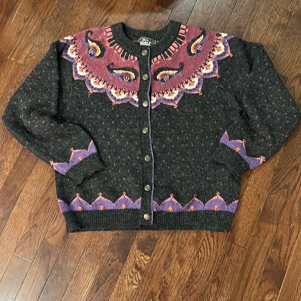 Vintage Woolrich fair isle cardigan
